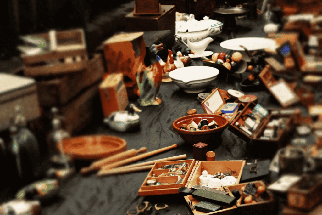 chiner et vendre sur une brocante