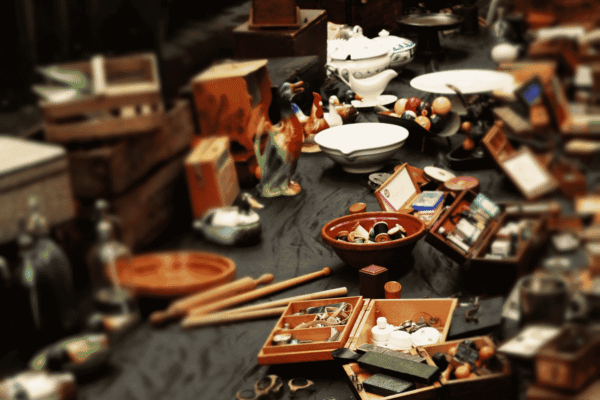 chiner et vendre sur une brocante